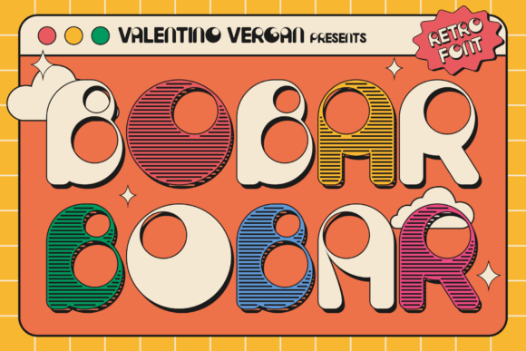 Bobar: A Variable Retro Font for Digital Impact