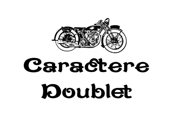 Caractere Doublet: A Vintage Font for Handmade Product Design