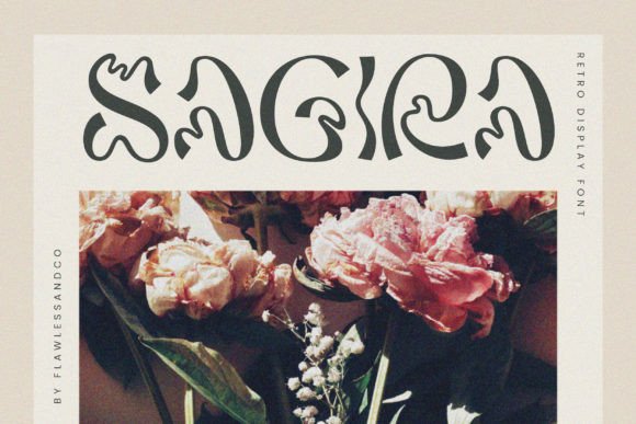 Discover Sagira: The Retro Display Font for Distinctive Product Designs