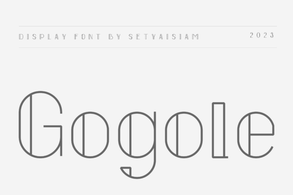 Gogole: A Quirky Display Font for Brand Personality