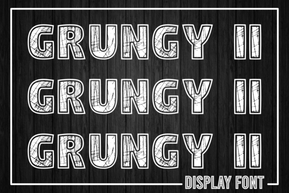 Grungy I I: The Bold Distressed Font for Digital Creators