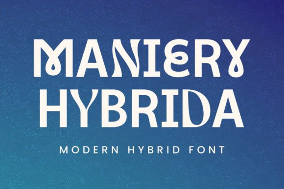 Maniery Hybrida: A Display Font for Modern Campaigns
