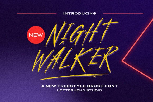 Night Walker Font: A Handmade Touch for Your Craft Projects