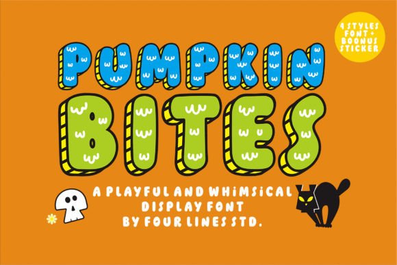 Pumpkin Bites: A Whimsical Font for Modern Campaigns