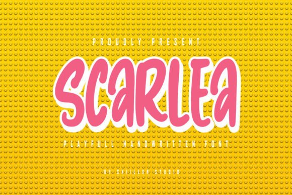 Scarlea: A Playful Display Font for Digital Brand Expression