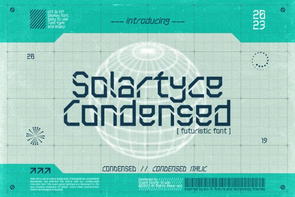 Solartyce Condensed: A Futuristic Display Font for Modern Web Design