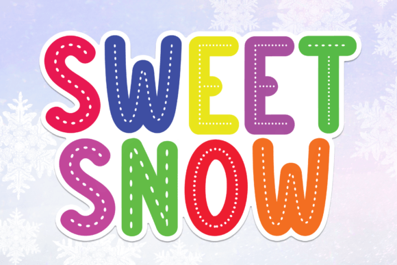 Sweet Snow Font for Gentle Editorial Moments