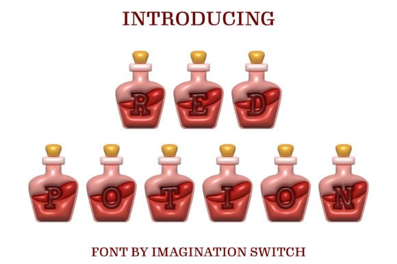 The Red Potion Inflated Font: A Crafter's Creative Tool