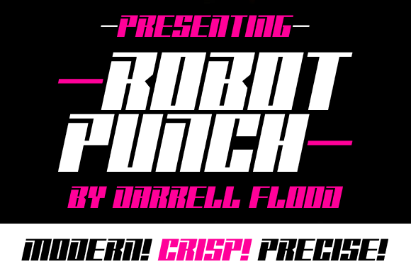 The Robot Punch Typeface: Your Font for a High-Tech Digital Identity