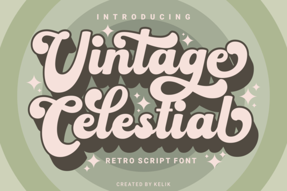 Vintage Celestial Font: A Timeless Upgrade for Your Brand's Visuals