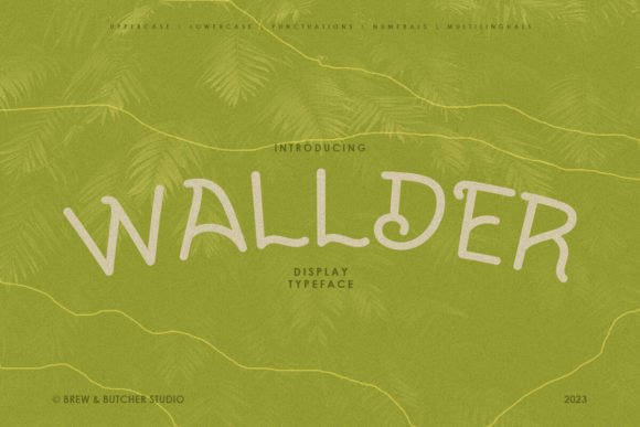 Wallder: A Curved Display Font for Editorial Impact
